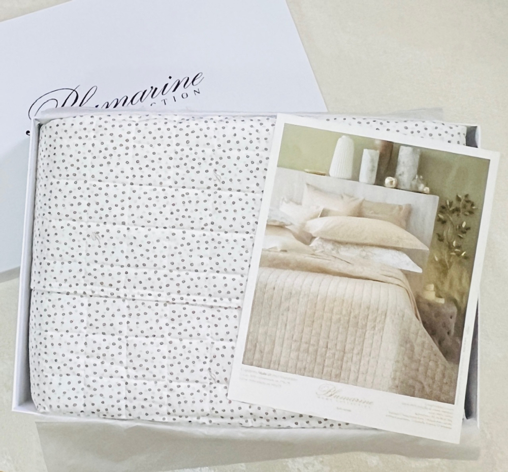 Покрывало стеганое 180х270 Blumarine Malu белое