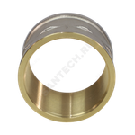 Муфта латунь никель Ду 40 (1 1/2") ВР/ВР 9018 ГОСТ 32585-2013 Aquasfera 9018-05