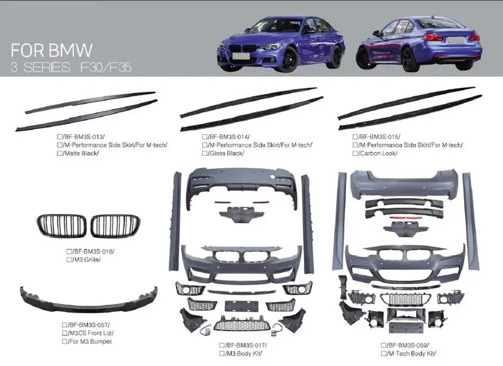 Обвес для BMW 3 серии F30 F35 в стиле M3 БМВ