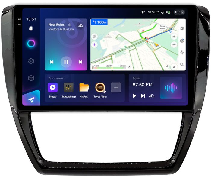 Магнитола для Volkswagen Jetta 6 2011-2018 - Teyes CC3-2K QLed Android 10, Быстрая, SIM-слот, CarPlay