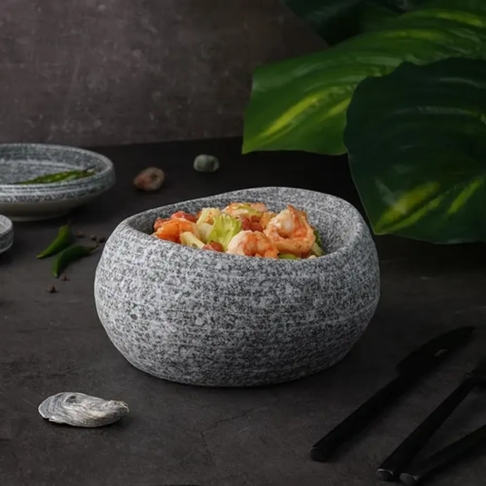 Салатник 250 мл 17,5*15,5 см h8,7 см емкость для закусок Stone Untouched Taiga P.L. [1]