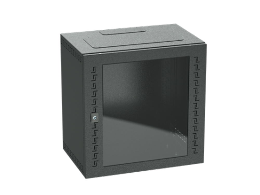 IT-корпус навесной STI 19" 12U, 600х600х400, дверь с закаленным стеклом, RAL9005
