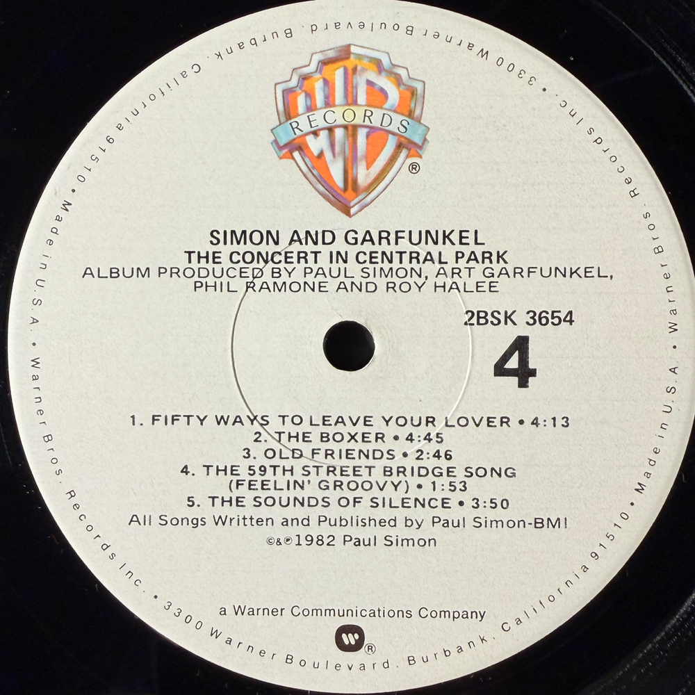 Simon & Garfunkel ‎– The Concert In Central Park 2LP (США 1982г.)