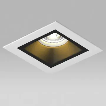 Комплект из светильника и рамки 1* GU5.3 D51607WMOD черный/белый Domino Lightstar