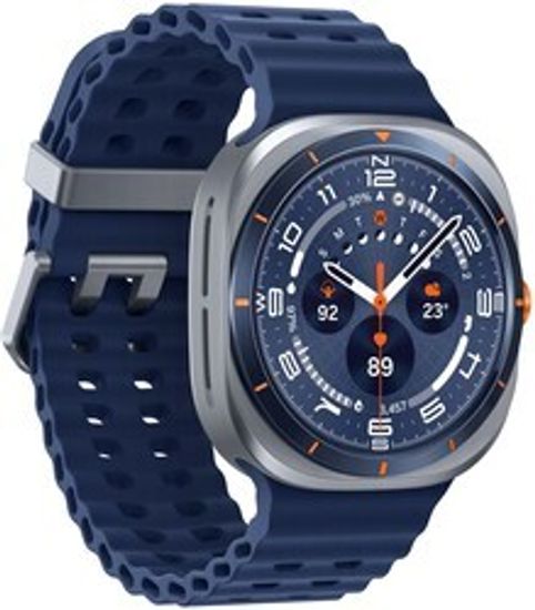 Смарт-часы Samsung Galaxy Watch Ultra 2025 LTE 47mm [корпус - серебристый, ремешок - синий, 1.47