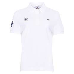 Женское поло Lacoste Women's Roland Garros Polo Logo - white/blue marine