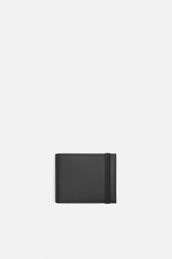 ZARA ПРОРЕЗИНЕННЫЙ КОШЕЛЕК, ЧЕРНЫЙ