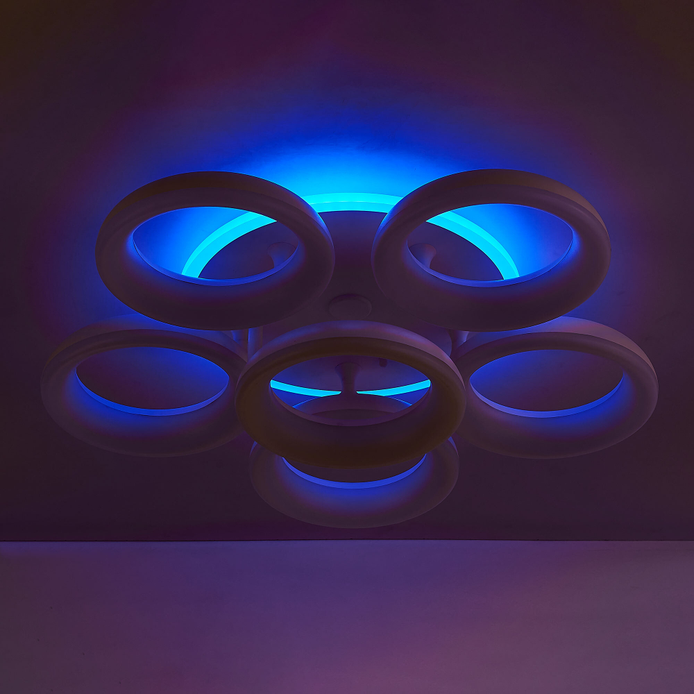 Citilux Паркер Смарт CL225A160E RGB Умная люстра Белая