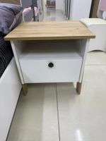 Тумба прикроватная Теодора белый/крафт золотой