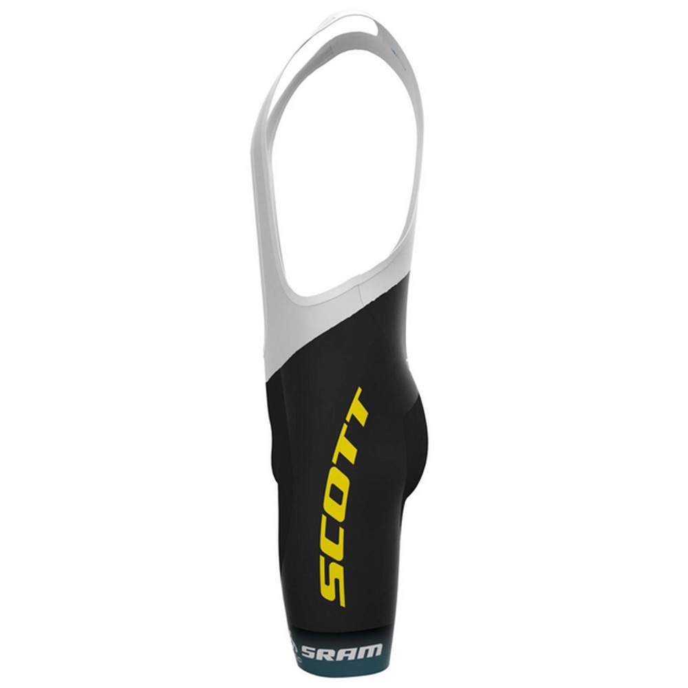 Шорты с лямками SCOTT SRAM Racing Team Rep black/sulphur yellow (ES292201-5024::::L)