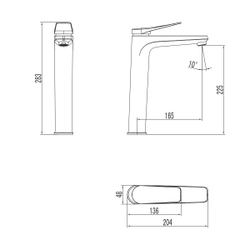 Смеситель Lemark Bronx LM3709BL для раковины