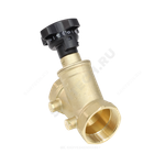 Клапан балансировочный ручной латунь 3180H Ду 15 G1/2" Ру16 Тмакс=120 оС ВР Kvs=2.94м3/ч без ниппелей Benarmo