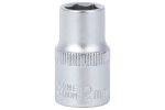 Головка торцевая 6 граней, 12 мм, 1/2"DR, хром-ванадий ЕРМАК 736-223