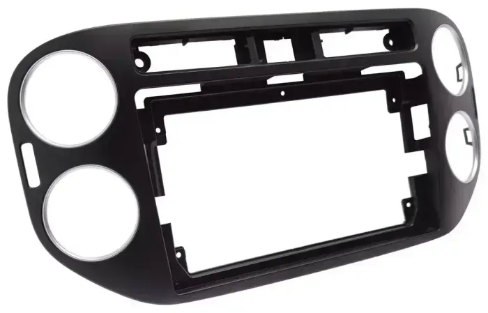Магнитола для Volkswagen Tiguan 1 2011-2016 (аварийка прямоугольная, рамка чёрная) - FarCar S500-TS20 монитор 9.5" 2K QLED на Android 14, Быстрейшая, CarPlay, 4G SIM-слот