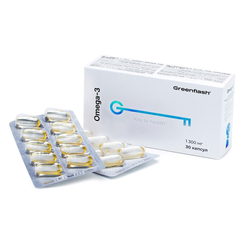 Greenflash Omega-3, капсул 30 (ПНЖК 900мг, ЭПК 500мг, ДГК 200мг)