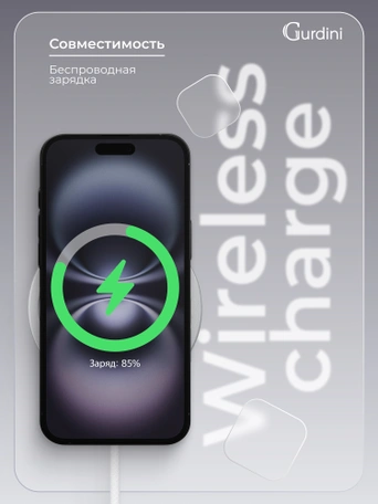 Чехол накладка iPhone 16 6.1" Gurdini Super Slim 0.3 mm Black