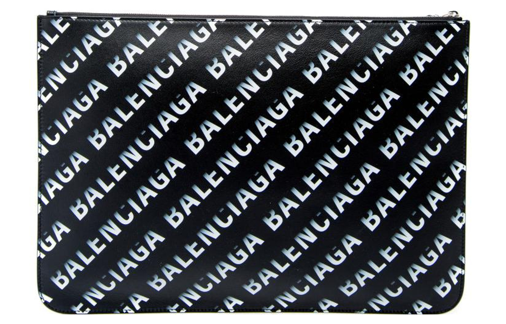 Balenciaga Lambskin Clutch Men"s Black