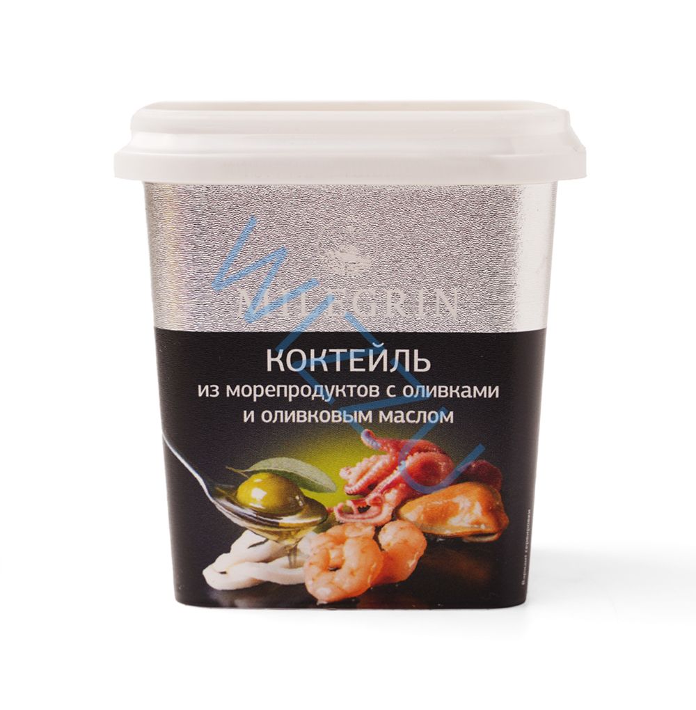 КОКТЕЙЛЬ ИЗ МОРЕПРОДУКТОВ В МАСЛЕ СО ВКУСОМ И АРОМАТОМ ТРЮФЕЛЯ 1/270 ФАС (МИЛЕГРИН)