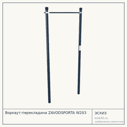 Воркаут-перекладина ZAVODSPORTA W203 — от 17 000 ₽