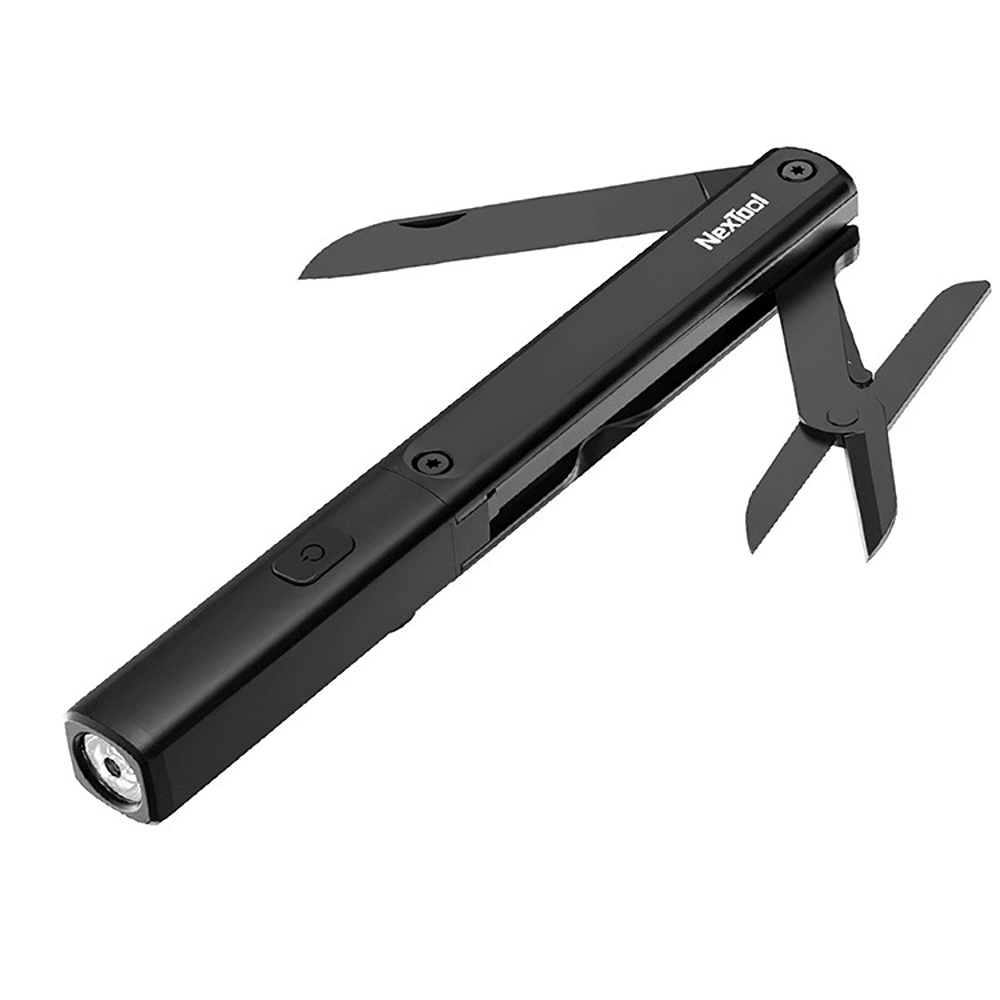 Мультитул-фонарь Nextool (Xiaomi) Pen Tool, аккумулятор, черный (NE20026)