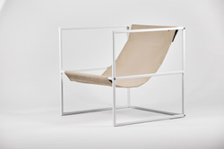 Уличное кресло TESS Outdoor Chair white / olive beige textile (Up!Flame)