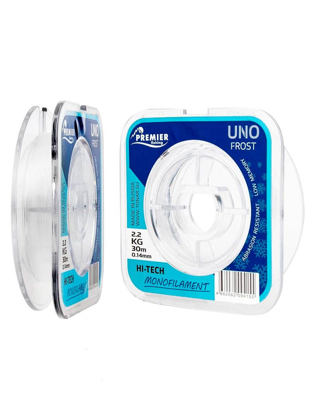 Леска для рыбалки Premier Fishing UNO FROST Clear Nylon 0,10mm/30m (PR-UF-T-010-30)