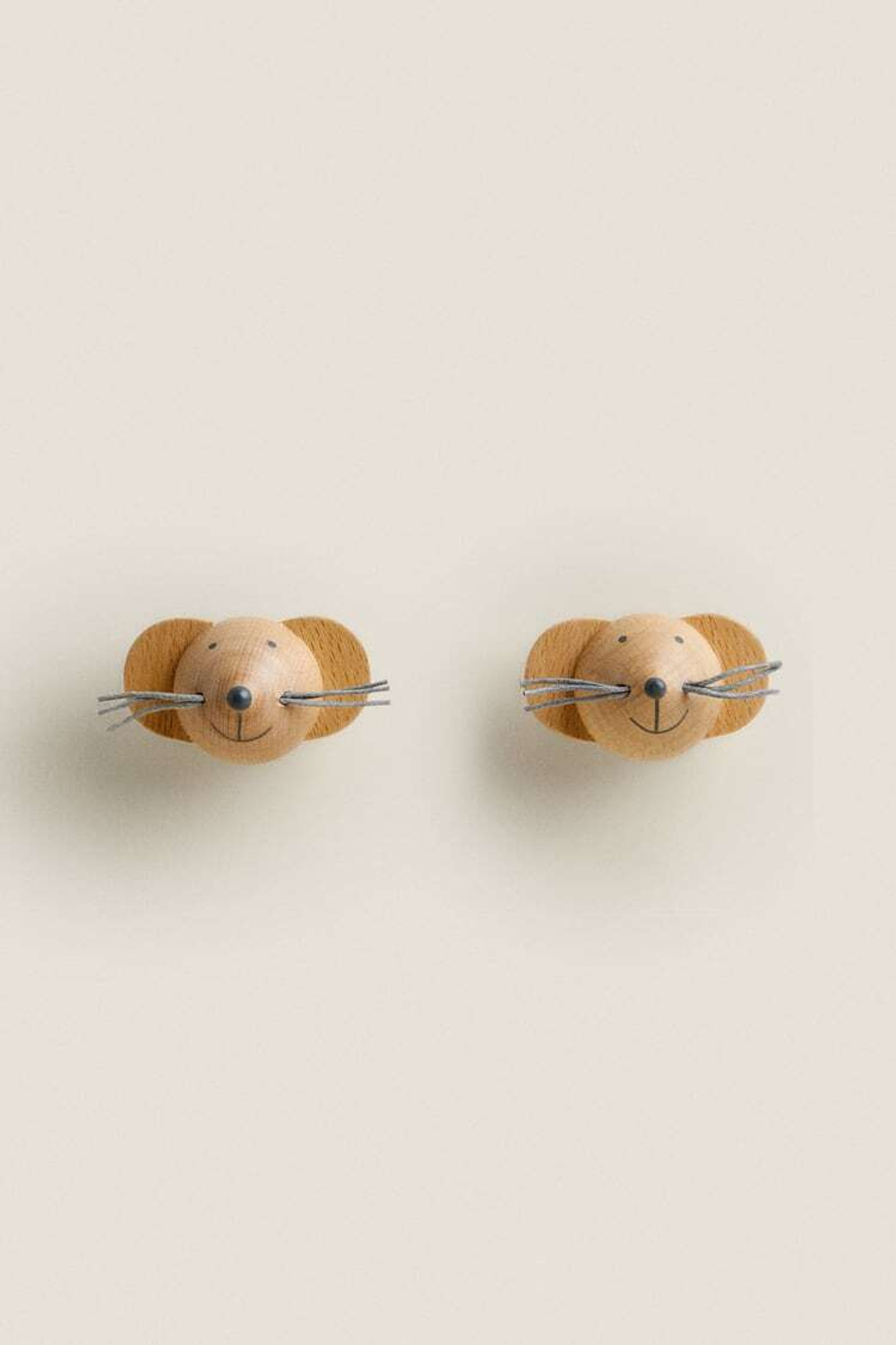 ZARA HOME МЕБЕЛЬНАЯ РУЧКА »МЫШКА» (НАБОР ИЗ 2 ШТ.) СВЕТЛО-БЕЖЕВЫЙ