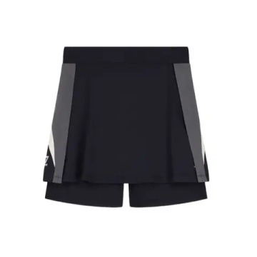 Теннисная юбка EA7 Woman Jersey - black/butter/asphalt