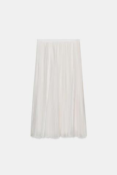 КОМБИНИРОВАННАЯ СТРУЯЩАЯСЯ ЮБКА — ZW COLLECTION — ZARA