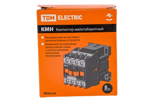 Контактор TDM КМН-11211 12А 400В/АС3 1НЗ