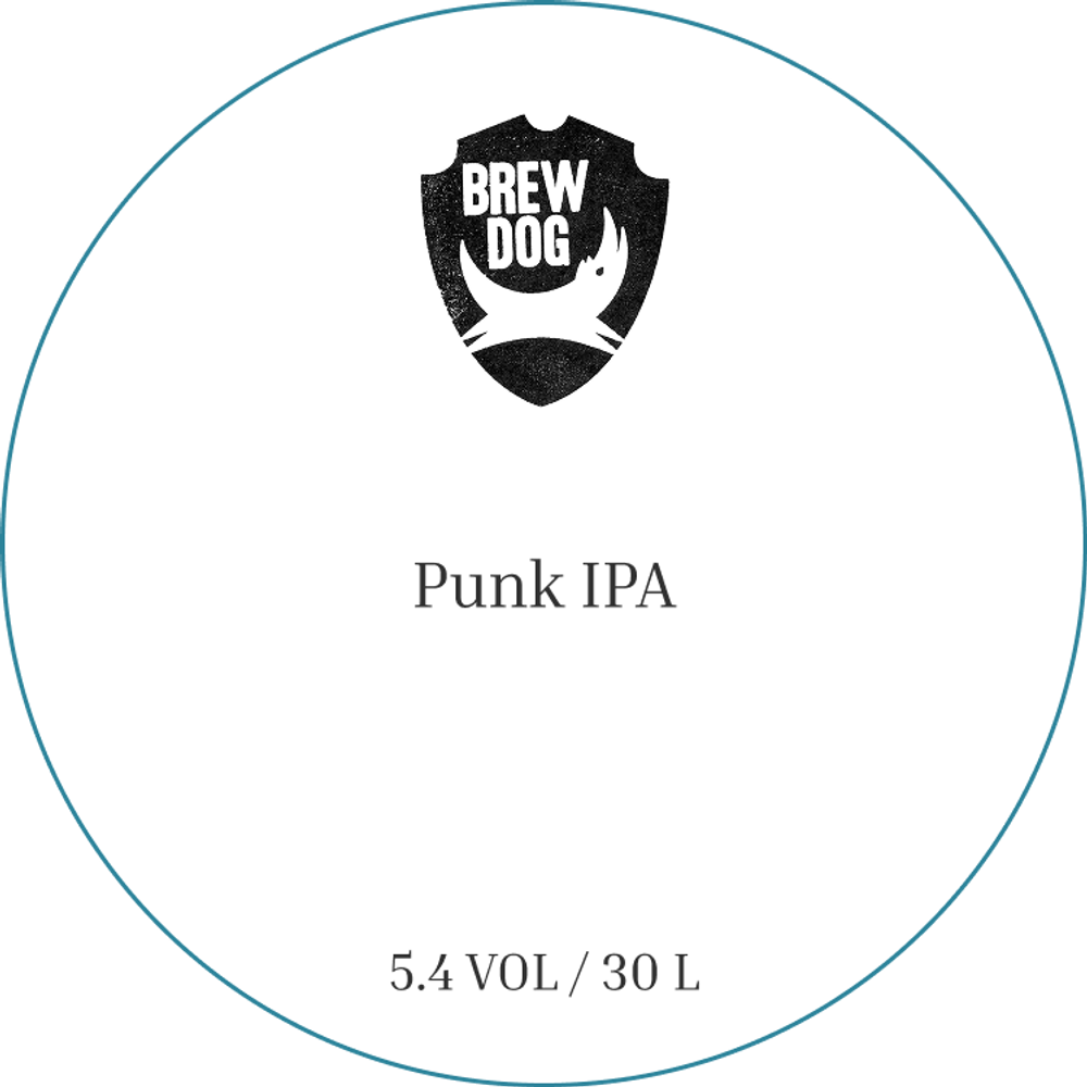 Пиво БрюДог Панк ИПА / BrewDog Punk IPA 30л - кег
