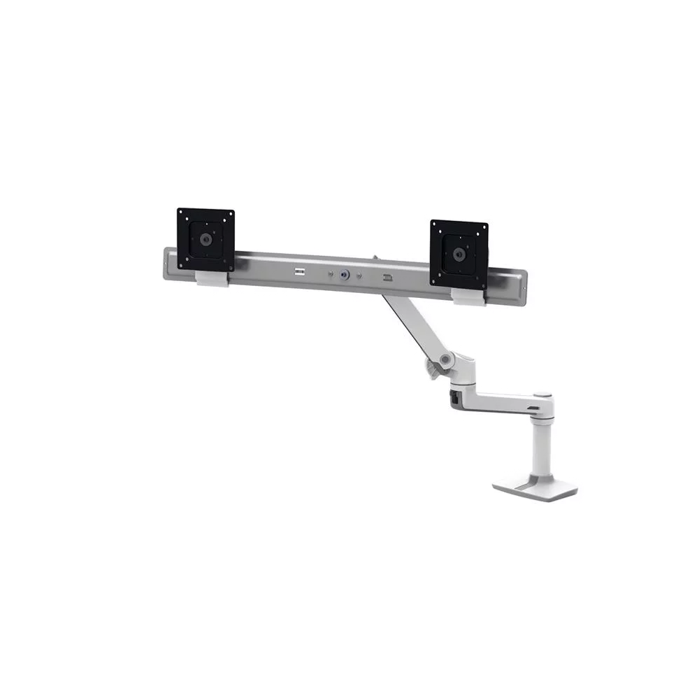 Настольный кронштейн Ergotron LX для двух мониторов (45-489-216), Белый