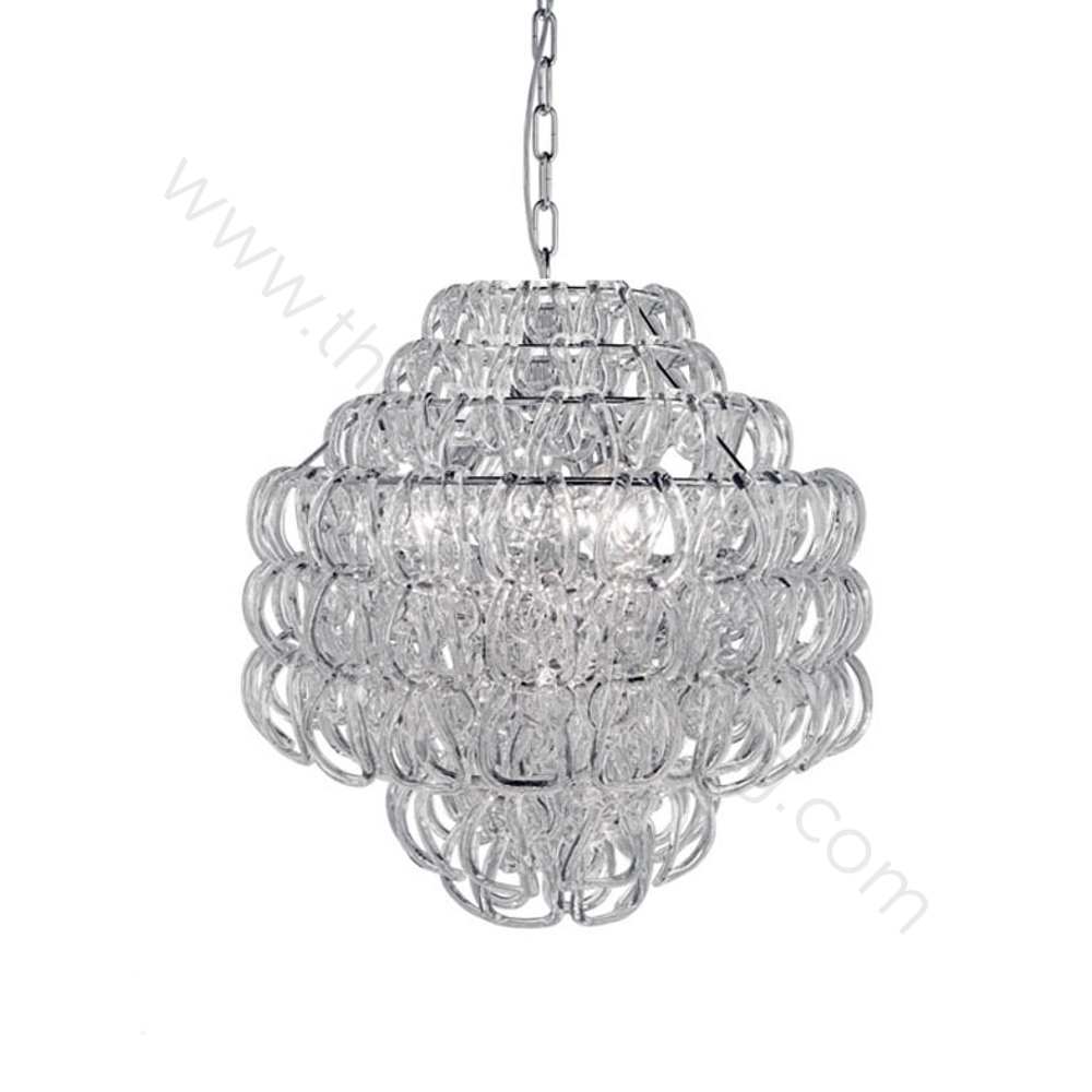 Pendant design lamp Giogali SP 60 by Vistosi (Clear)