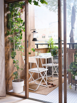 IKEA FEJAN  (ИКЕА ФЕЙАН)  -  Стол садовый - белый 50x44 см