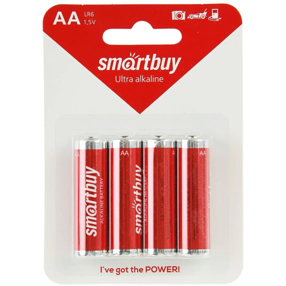 Батарейка LR 6 SmartBuy 4xBL (48/480)#