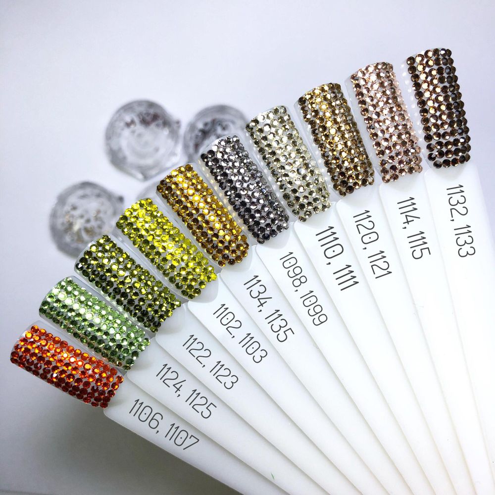 1133 Стразы стеклянные Smoked Yellow SS4 (1,5 мм) 100 шт