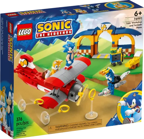 Конструктор LEGO Sonic the Hedgehog 76991 Мастерская Тейлза и самолет "Торнадо"