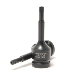 Головка-бита SPLINE глубокая ударная1/2'', M6 с отверстием RockForce##Rock FORCE RF-24807806T