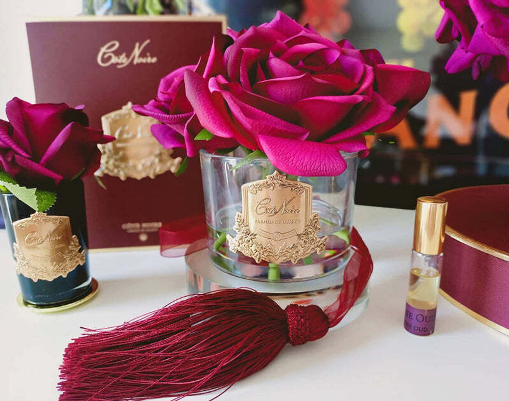 Спрей для дома FIVE ROSE Carmine red Букет Cote Noire Красный / Прозрачный