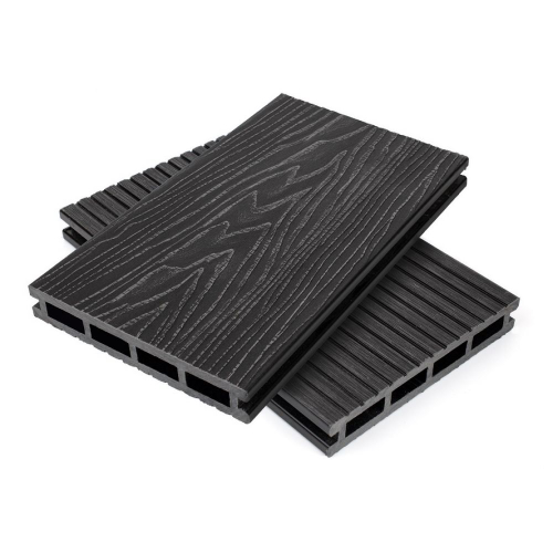 Террасная доска NanoWood Натур (Naturе) 3D 150х24х4000 мм Графит