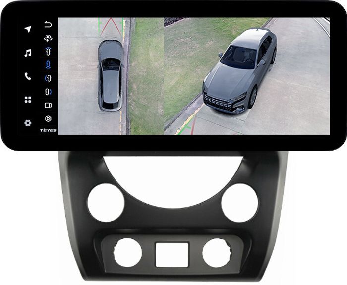 Магнитола для SsangYong Rexton 3 Y290 2012-2017 - Teyes LUX ONE 360 монитор 12.3" 2K QLED на Android 10, Быстрая, CarPlay, 4G SIM-слот, 4 камеры в комплекте
