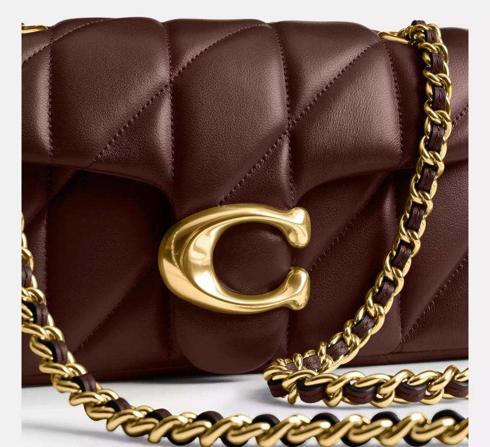 COACH СУМКА ЧЕРЕЗ ПЛЕЧО TABBY 20 С МЯГКОЙ ПОДКЛАДКОЙ, КОРИЧНЕВЫЙ