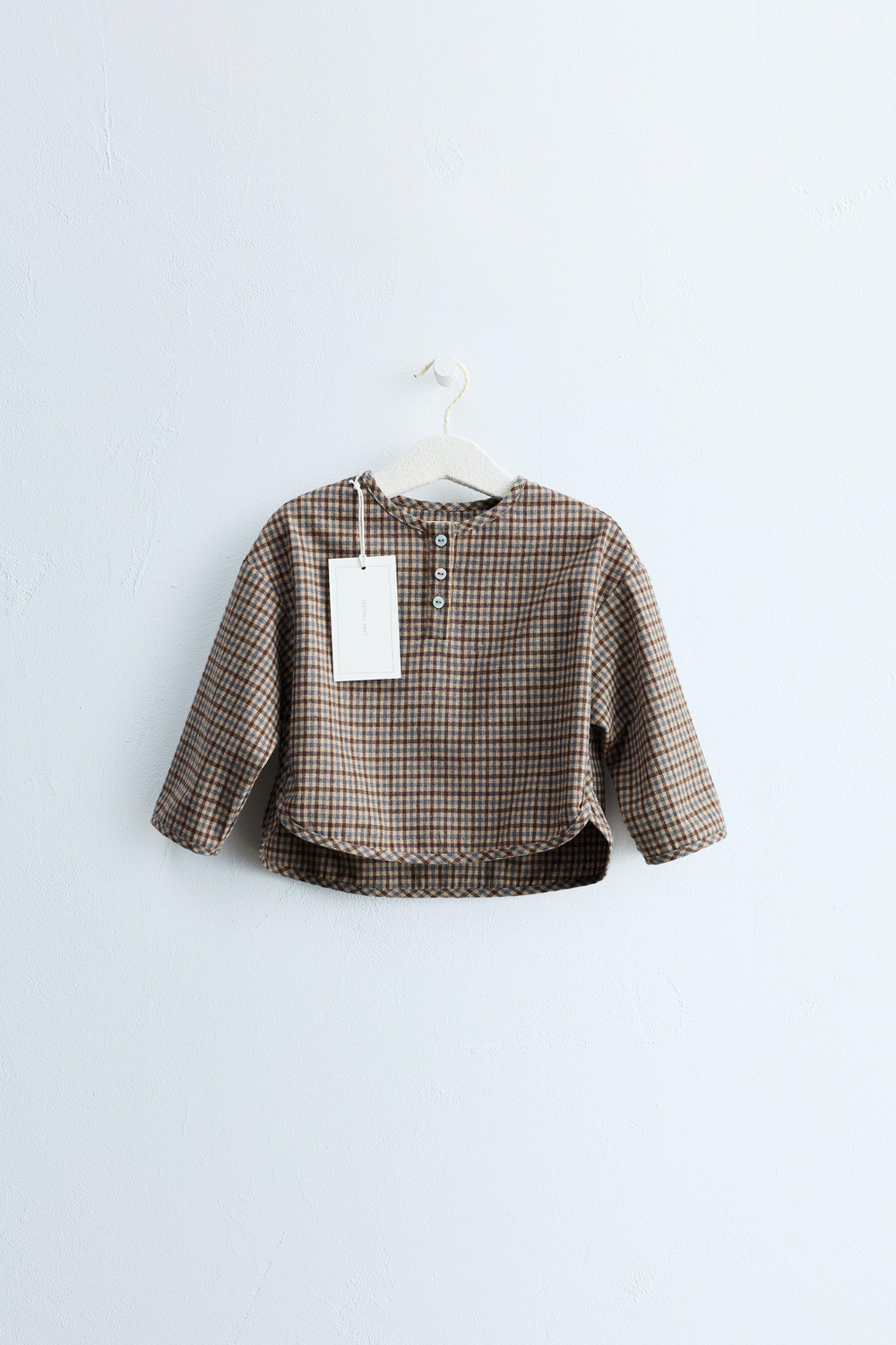 ZARA TIMELESS — ТОП В КЛЕТКУ, РЫЖЕВАТО-КОРИЧНЕВЫЙ
