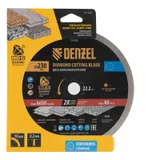 Диск алмазный отрезной DENZEL, ф230 х 22.2 мм, сплошной, мокрый рез, HWD92, круг, 731320 — фото 5