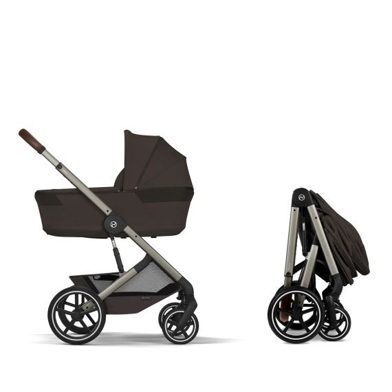 Детская коляска Cybex Balios S Lux TPE 2 в 1 Chocolate Brown