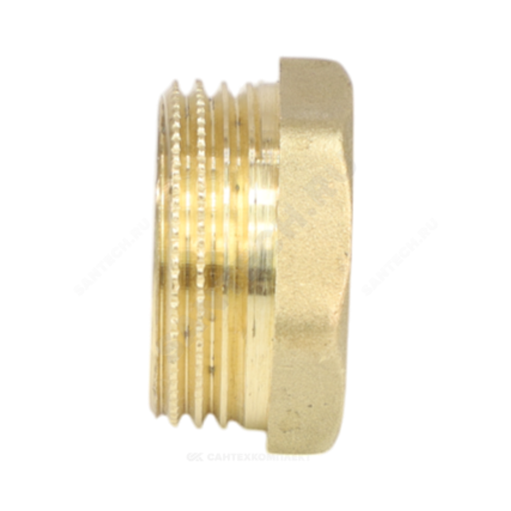 Заглушка латунь Ду 15 (1/2") НР LD LD.65.505.15