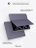 Чехол книжка для iPad Pro 13" M4 Gurdini Milano Series Lavender