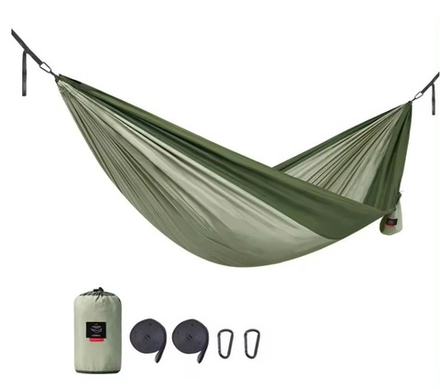 Гамак Naturehike без планок, туристический, эпонж, зеленый, артикул NH21DC011-SGU