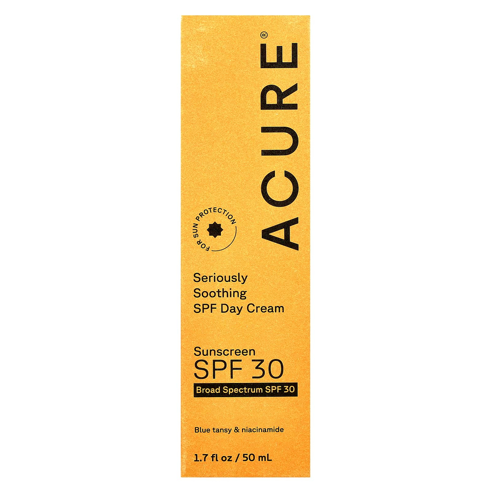 ACURE, Успокаивающий дневной крем с SPF, SPF 30, 50 мл (1,7 жидк. Унции)