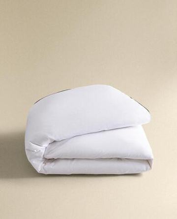 ZARA HOME ПОДОДЕЯЛЬНИК С КАЙМОЙ, СЕРЫЙ